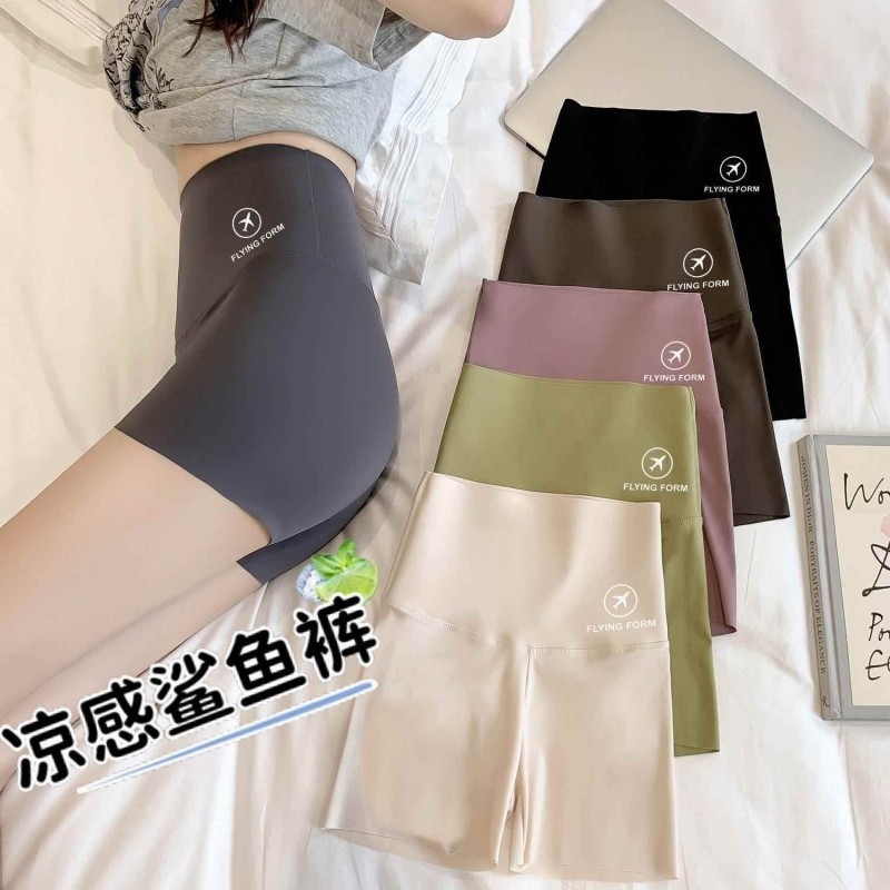 Летние женские шорты-борцовки, тонкие, с эффектом утягивания, защищающие от просвечивания, можно носить как верхнюю одежду, безшовные, высокие, для йоги