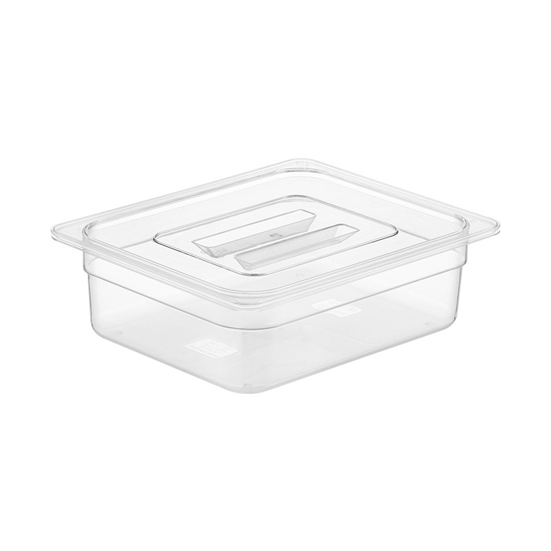 Transparent Portioned Plastic Hot Pot Display Cabinet Box Fast Food Cart Tray Warming Tray Commercial Use