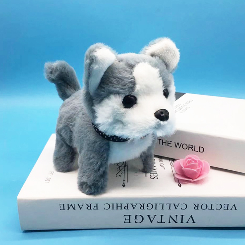 Simulation electric dog plush electric puppy can walk, call, nod, tail, Teddy dog pet children's toy