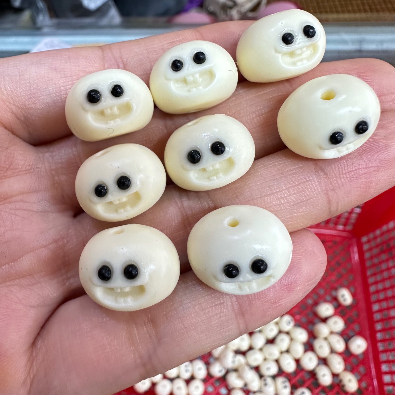 Слоновая кость резьба паровые булочки DIY браслет из плодов бодхи