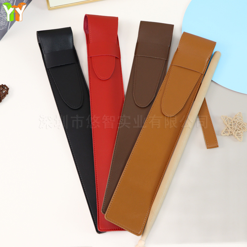 Drum Set Drumstick Bag Personalized Drumstick Storage Bag Drumstick Rack PU Waterproof Leather Hand Carrying Knocking Instrument Leather Case
