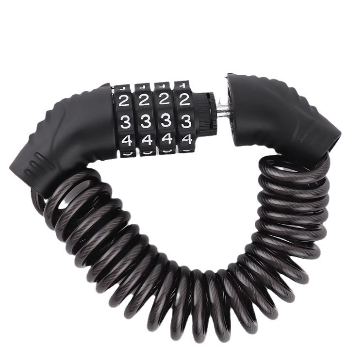 Bicycle Lock, Helmet Lock, Motorcycle Anti-Theft Lock, Portable Lock, Electric Vehicle Password Steel Cable Chain Lock, Mini Portable