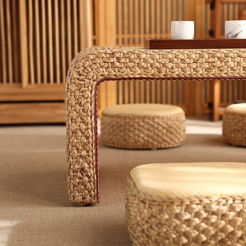 Rattan Tatami Coffee Table Platform Japanese Zen Tea Table Set Bay Window Balcony Low Table Kang Table Tatami Table