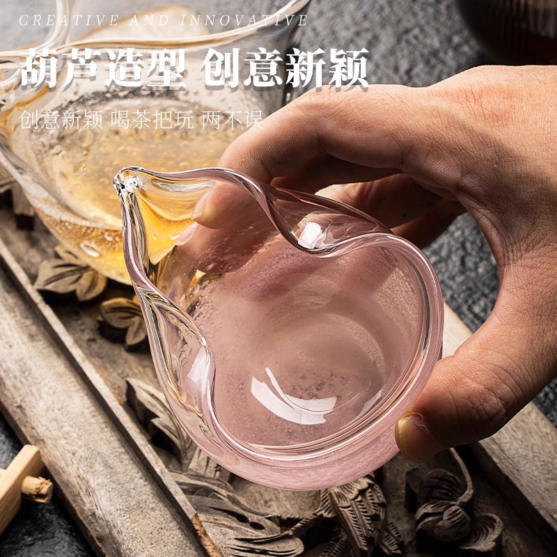Large-Capacity Handmade Thickened Anti-Scald Creative Tea Divider Japanese Kung Fu Tea Ceremony Bubble Glass Fair Cup