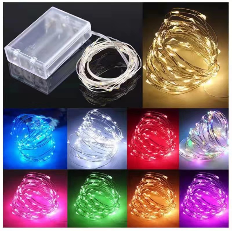 Light string battery box lights wholesale flowers cake gift box decoration small stars led battery Christmas light string lights