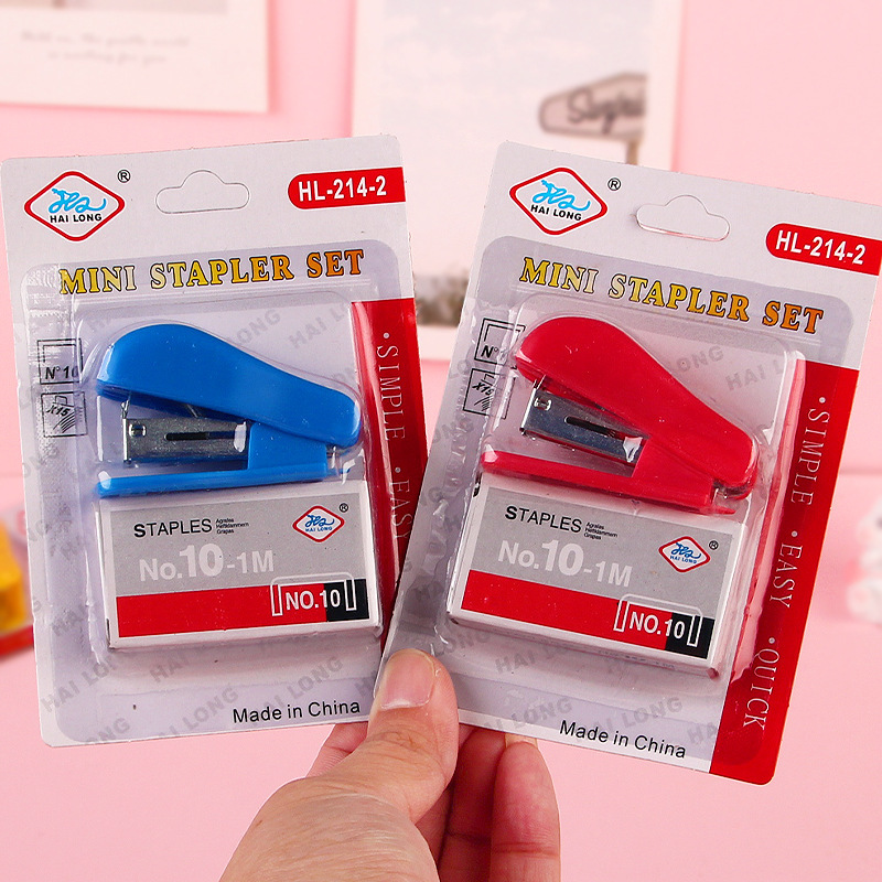 Tianzhi stapler suit cute stapler mini small size stapler student stationery wholesale suit stapler