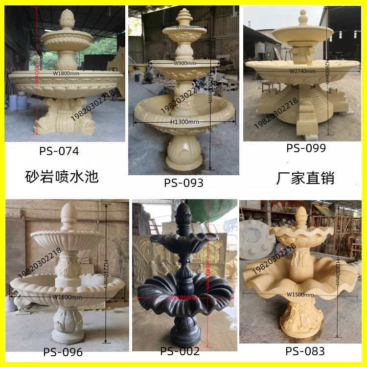 Фонтан из стеклопластика с водяными распылителями в европейском стиле, скульптура для внешнего водного элемента