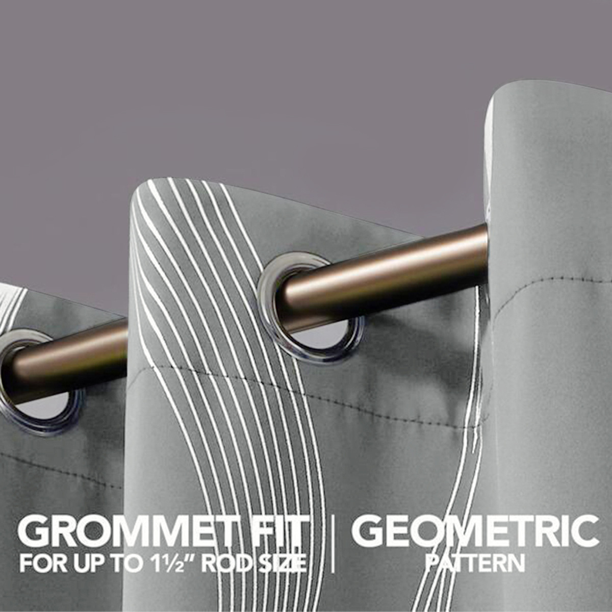 Shaoxing Curtain Fabric Manufacturer Wholesale Blackout High-Precision Silver Foil Wave 280cm 210Gsm Home Use Full Blackout