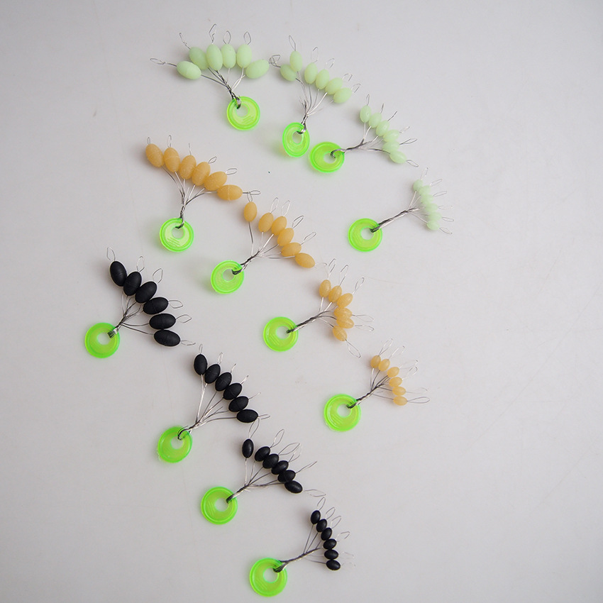 Competitive Beef Tendon Luminous Space Beans Large Space Beans Sea Fishing Olive Fixed Bean Line Set Accessories Bulk Small Accessories