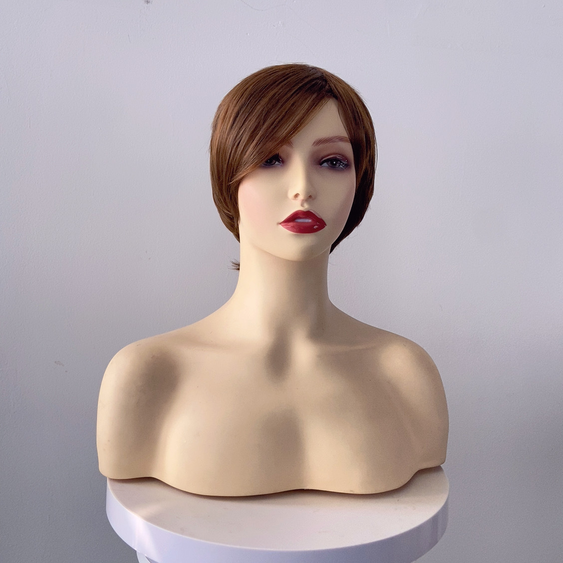 Korean Style Handsome Men's Fluffy High-Temperature Fiber Full Wig with Side Bangs Short Hair, Popular Model in the Store, Factory Ready Stock Wholesale