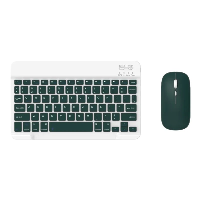 Wireless Bluetooth Keyboard and Mouse Set Suitable for Ipad, Apple, Xiaomi, Huawei Tablets and Mobile Phones, Rechargeable 10inch