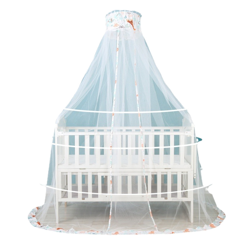 Universal Crib Mosquito Net Children's Bracket Mosquito Net Palace Luxury Floor Standing Mosquito Net Encrypted Baby Baby Mosquito Net