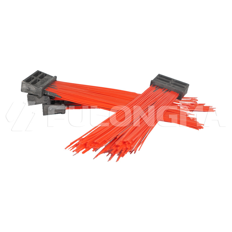 Fulong Ma Sanitation Road Sweeper Car Cleaning Car Original Red Wear-resistant Broom All-plastic Square Sweeping Brush Wire Accessories Wholesale