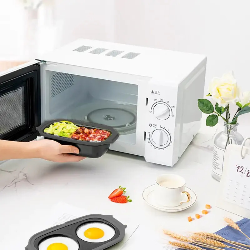 Toast Box Multifunctional Omelette Baking Pan Toaster Household Microwave Special Silicone Baking Pan Baking Cake Mold