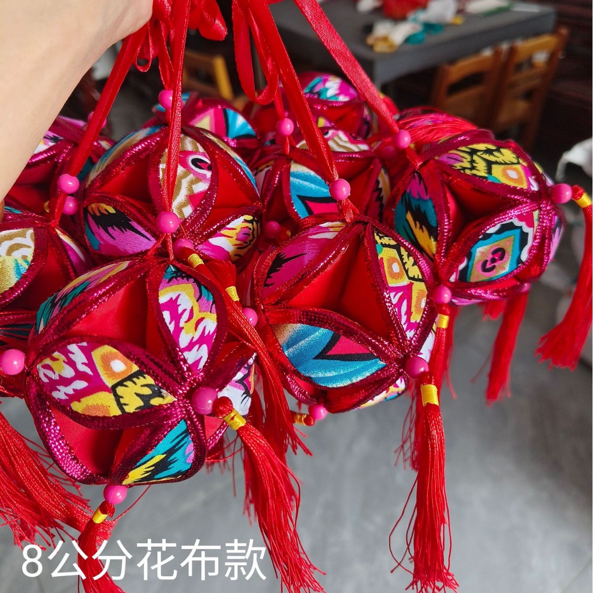 Guangxi Zhuang Ethnic Hydrangea March 3 Zhuang Hydrangea auspicious pendant flower cloth Hydrangea crafts wholesale