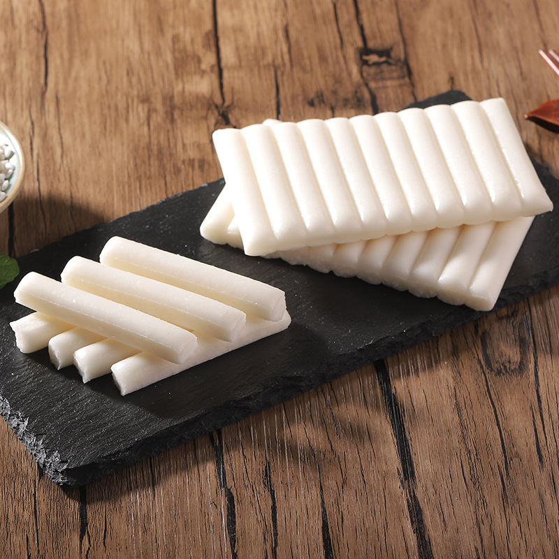 Water-Cooked Hot Pot Rice Cake Strips Korean Spicy Fried Rice Cake Ingredients Wholesale Free Shipping Chili Glutinous Rice Cheese