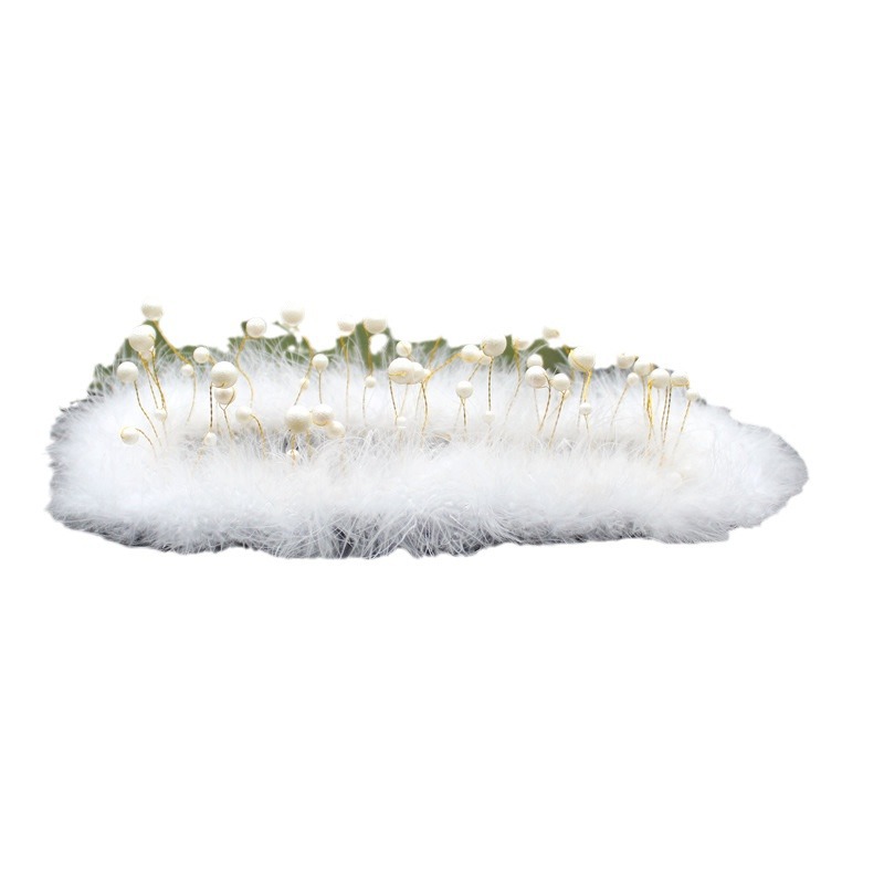 Pearl Crown feather mobile phone anti-slip mat creative car supplies Camellia female car ornaments jewelry manufacturers