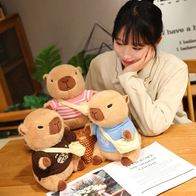 Kapibei's Popular Bala Doll Plush Toy Clothes Capybara Internet Celebrity Cute Doll Rag Doll Gift