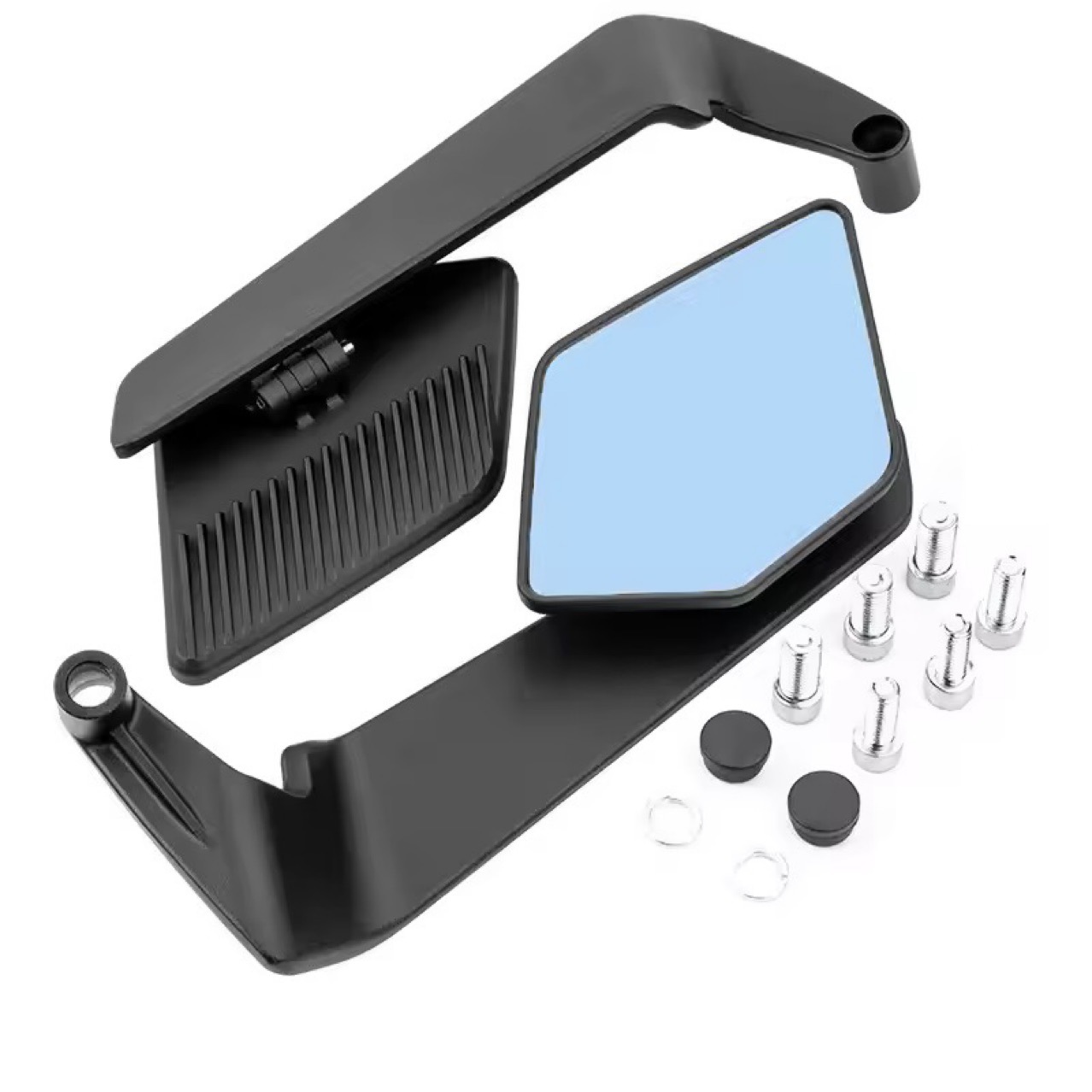 Meikeduo Cross-Border Motorcycle Electric Vehicle Modified New Folding Rearview Mirror Suitable for Ktm Kawasaki Universal