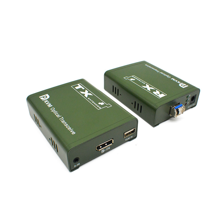Dp+Usb Hd Optical Transceiver 1080P Audio and Video Optical Fiber Transceiver Independent Audio Dp to Optical Fiber Non-Compressed
