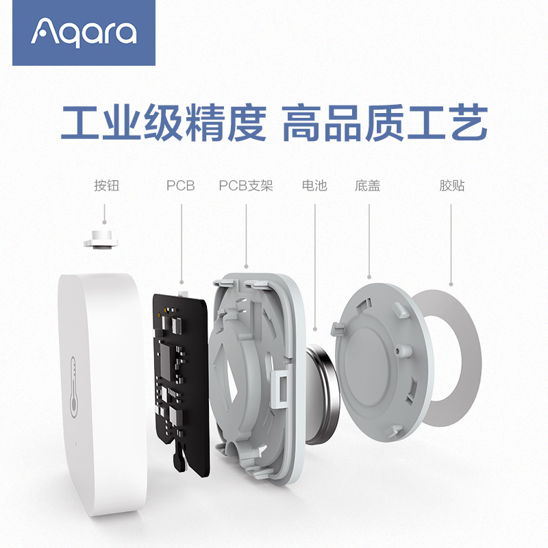 Aqara Green Rice Lianchuang Temperature and Humidity Sensor Controller Alarm Air Pressure Abnormality Detection Record Monitoring