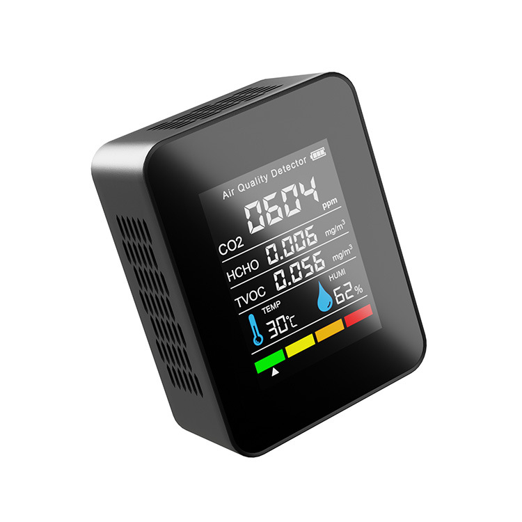 Five-In-One Infrared Carbon Dioxide Detector Co2 Detector Portable Temperature and Humidity Air Quality Monitor 2