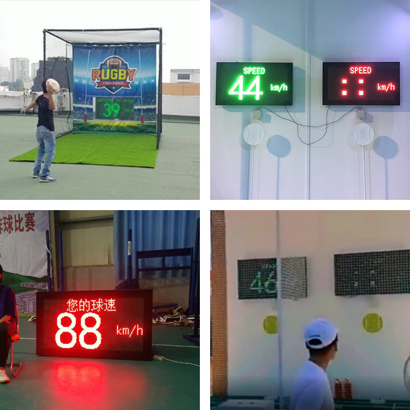 Factory Direct Sales Aluminum Shell Portable Ball Speed Meter Golf Radar Speed Meter Badminton Speed Meter Screen