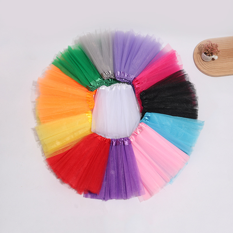 Детская трехслойная юбка-петтискерт из сетки, 6 штук. Одежда для выступлений. AliExpress. Amazon. Оптовая продажа