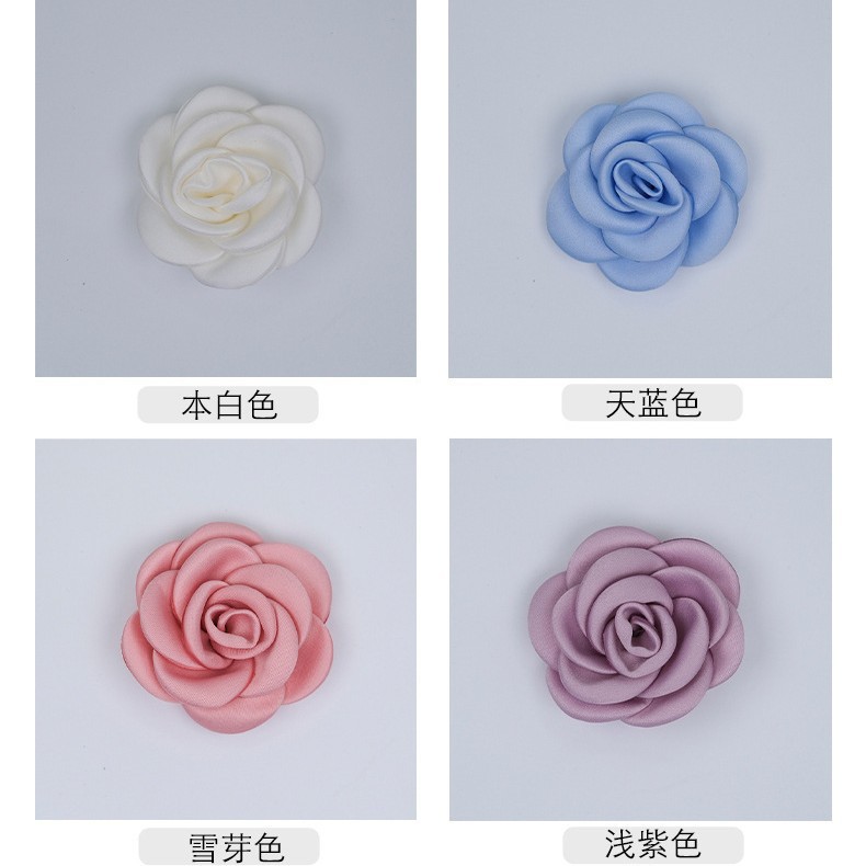 6cm 15 Pieces of Burnt Edge Rose Camellia Burnt Pieces diy Hair Accessories Corsage Mobile Phone Case Shoes Flower Clothing Accessories