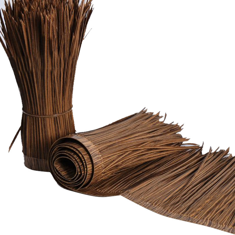 Roof Pavilion Outdoor Decoration Simulated Plastic Thatch Scenic Spot Decoration Fake Straw Wholesale Hot Melt Simulated Thatch