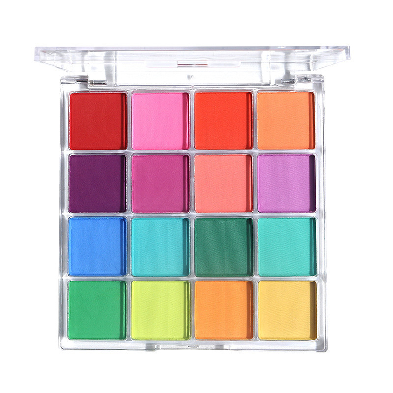 Miss Lara Sixteen Color Eyeshadow Palette Pearlescent Matte Red Green Blue Ins Popular 16 Color Eyeshadow Cross-Border