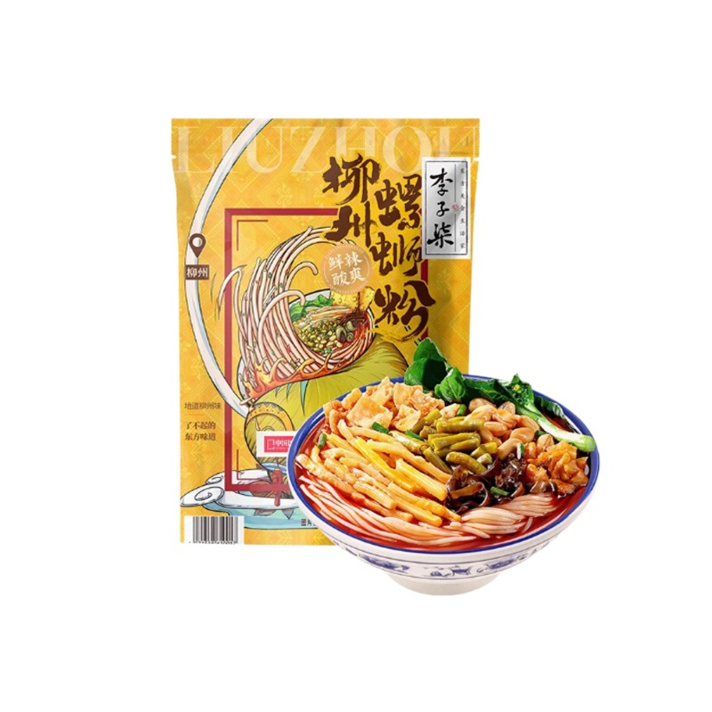 Li Ziqi Snail Rice Noodles 335g Liuzhou Snail Rice Noodles Guangxi Snail Rice Noodles Rice Noodles Late Night Snack Vermicelli Hot and Sour Rice Noodles