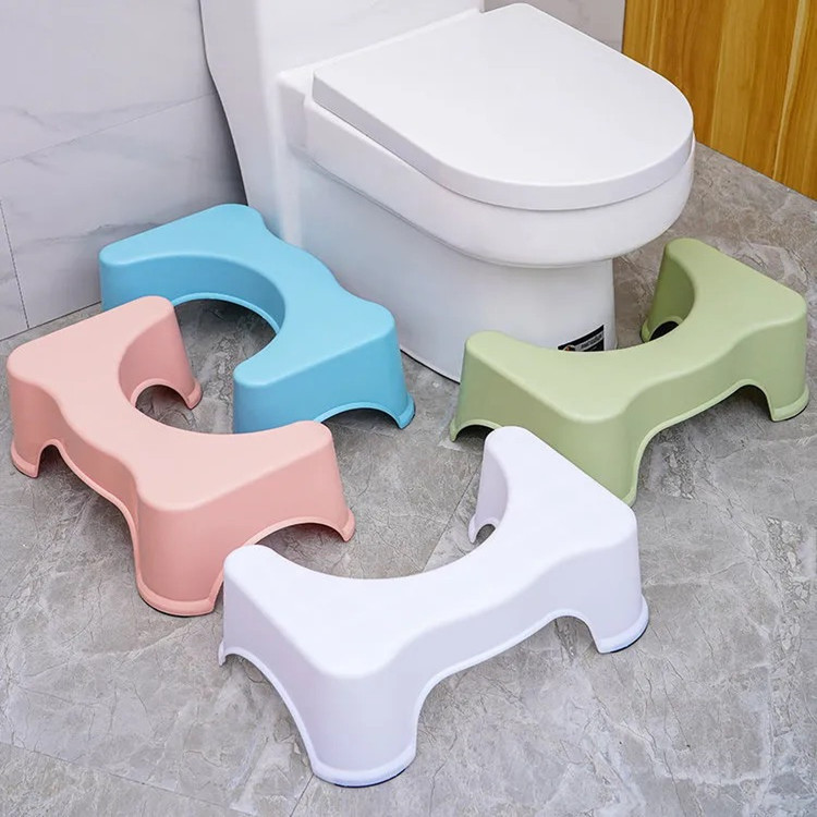 Plastic Ottoman Children's Toilet Stool Elderly Non-slip Toilet Stool Squatting Pit Artifact Toilet