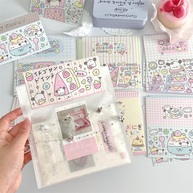 Original Cute Folding Big Card Head Love Bean Small Card Packaging Material Star-chasing Jewelry Gift Card Packaging Card