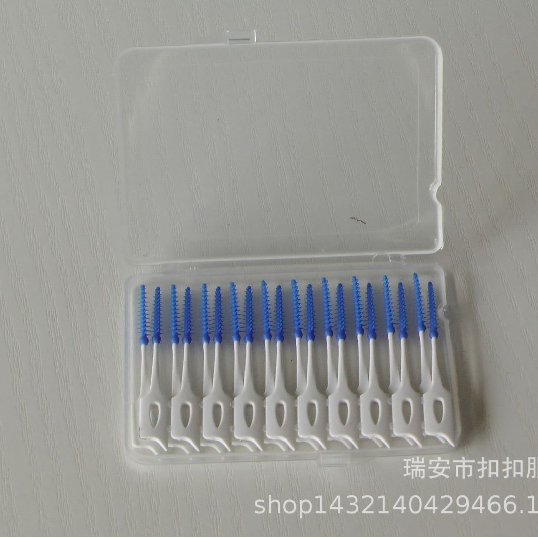 Elastic Massage Toothpick Toothbrush Silicone Gap Brushing Floss Stick Tooth Picking Brush Interdental Brush Cavity Cleaning Care