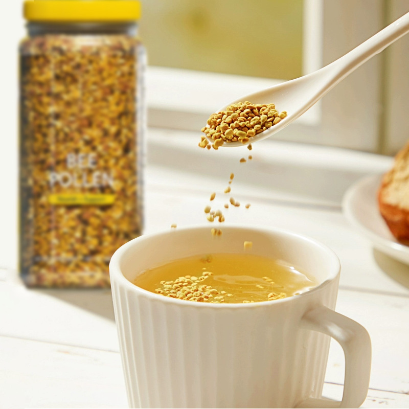 Fresh Bee Pollen, Rapeseed Pollen, Unbroken Tea Flower Pollen, Bee Pollen 250g, Sifted, Full Particles