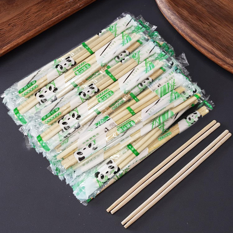 Disposable Chopsticks Commercial Independent Packaging Restaurant Ktv Hotel Bamboo Fast Food Chopsticks Takeaway Packaging Sanitary Chopsticks