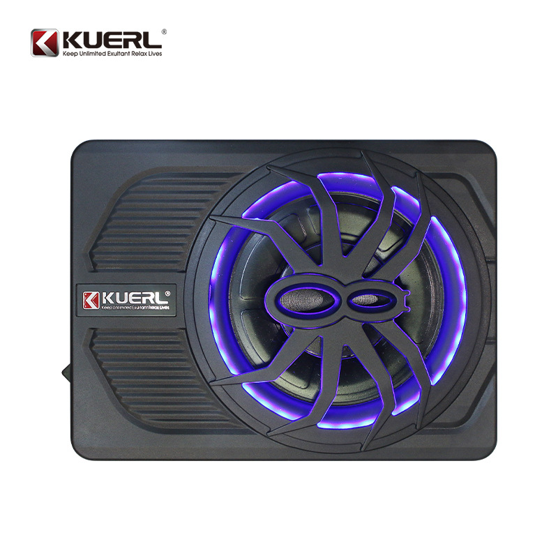 Manufacturer Wholesale Car Audio Modified Spider with Light 10inch High Power Active Car Ultra-Thin Subwoofer