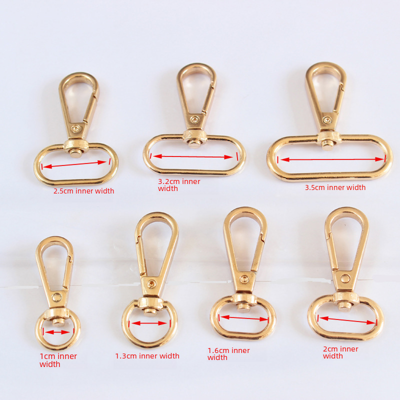 Egg Tail Buckle for Bags, Dog Buckle for Bags, Hook Buckle for Bags, Hardware Accessories for Bags, Women's Bag Pendant, Alloy Round Egg Tail Buckle