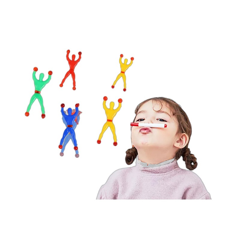 Large Wall Climber Spider-Man Sticky Villain Sticky Wall-Flip Spider-Man Children's Decompression Toy