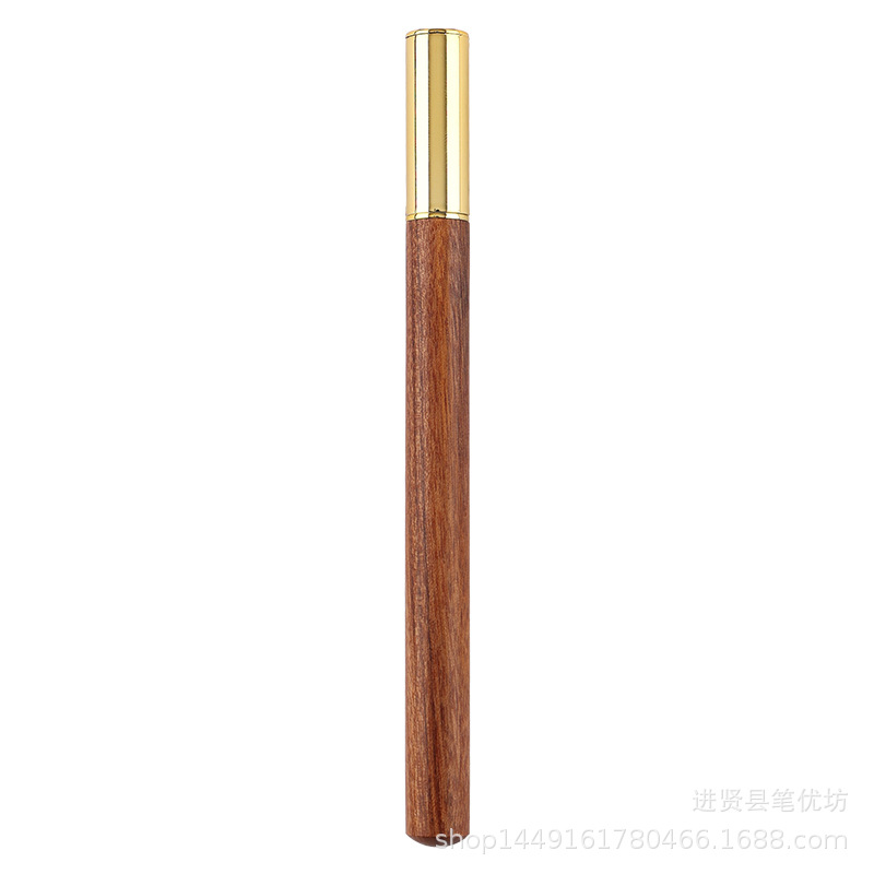 Creative Metal Rosewood Pen Business Gift Gel Pen Support Custom Metal Sandalwood Signature Desk Pen Wooden Pen