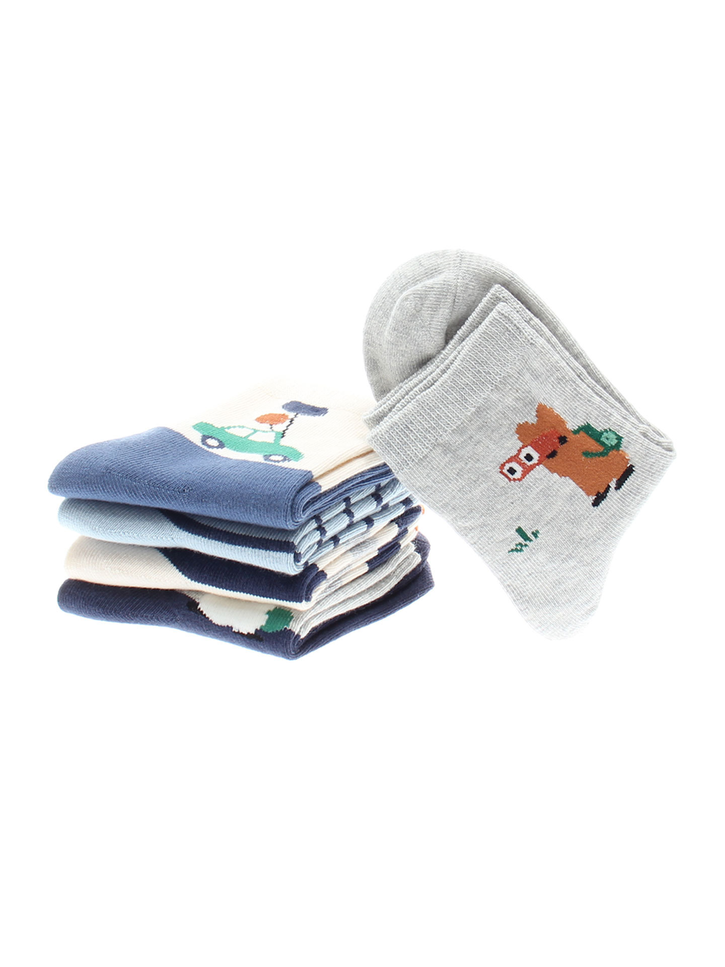 Children's socks six-finger mouse boys and girls baby spring and autumn boys winter big children students in the tube cotton socks wholesale