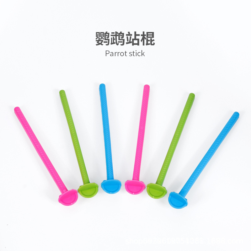 Пластиковая палка для воды для птиц, деформируемая игрушка для попугаев, точилка для когтей, аксессуары для клетки для птиц
