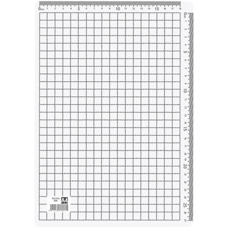 Auspicious bird A4 transparent pad examination office financial carbon board Primary School students writing grid scale non-slip table mat