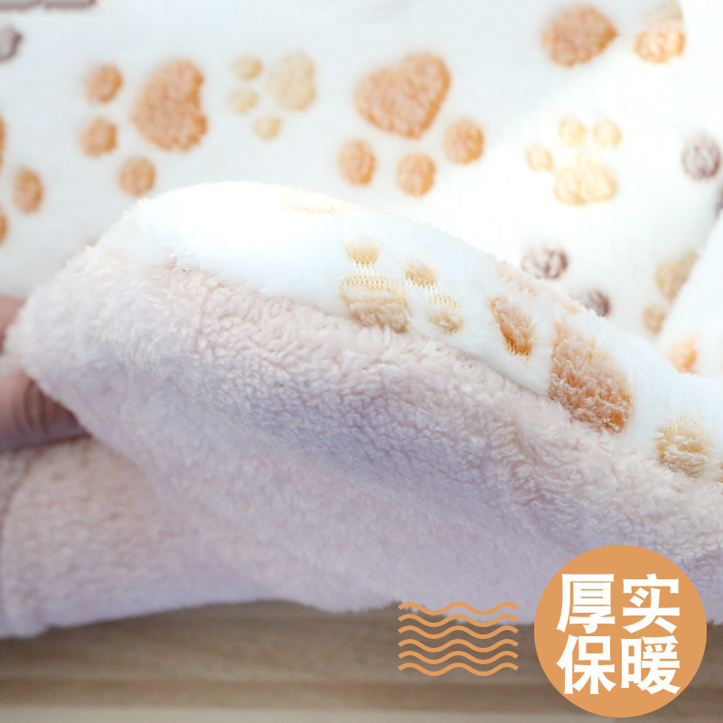 Factory wholesale pet mat rectangular double-sided dual-use cat nest mat comfortable high elastic cute pet warm mat dog mattress