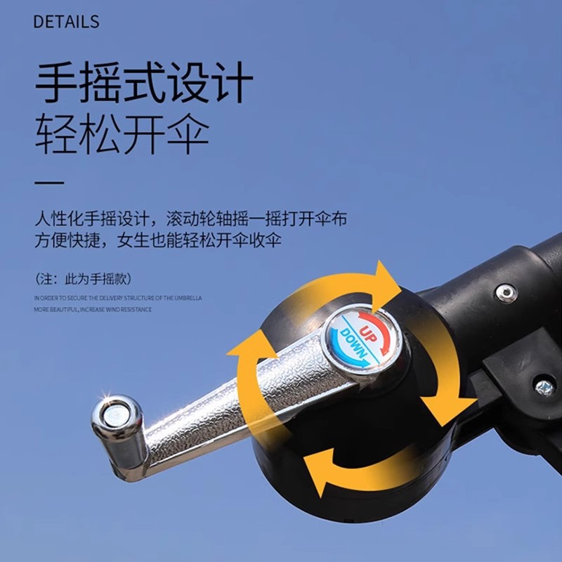 Courtyard Banana Umbrella Outdoor Parasol with Light Solar Square Large Umbrella Beach Umbrella Stall Umbrella Balcony Sun Umbrella