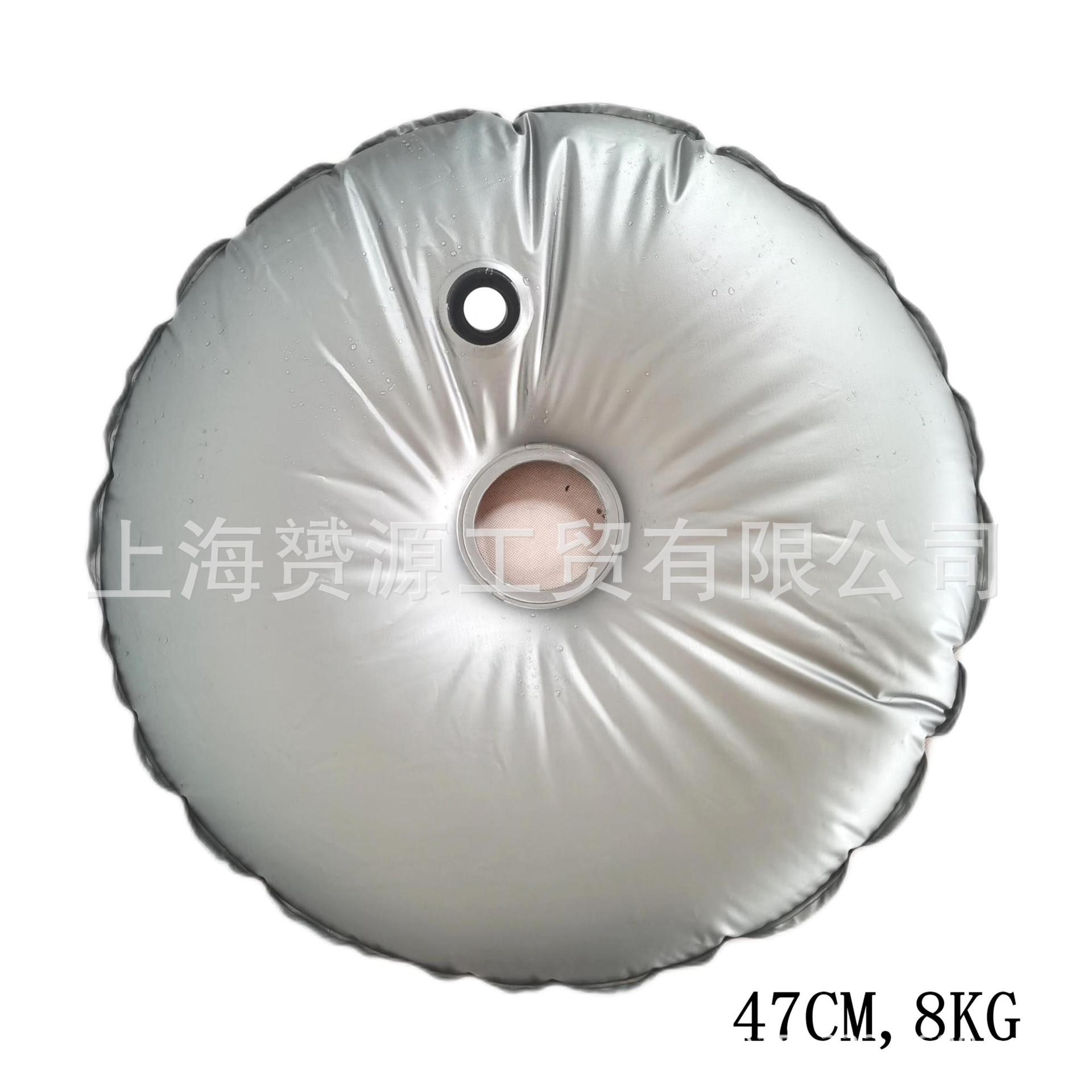 Beach Flag Moxibustion Stand Round 53cm Gray Water Bag Parasol Thickeneded Wear-Resistant Direct Selling Hot Selling Pvc Weight Bag