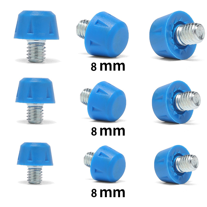 Football Spikes, a Set of 8mm 8 Pieces, 10mm 4 Pieces, 1 Wrench, Screw Diameter 6mm