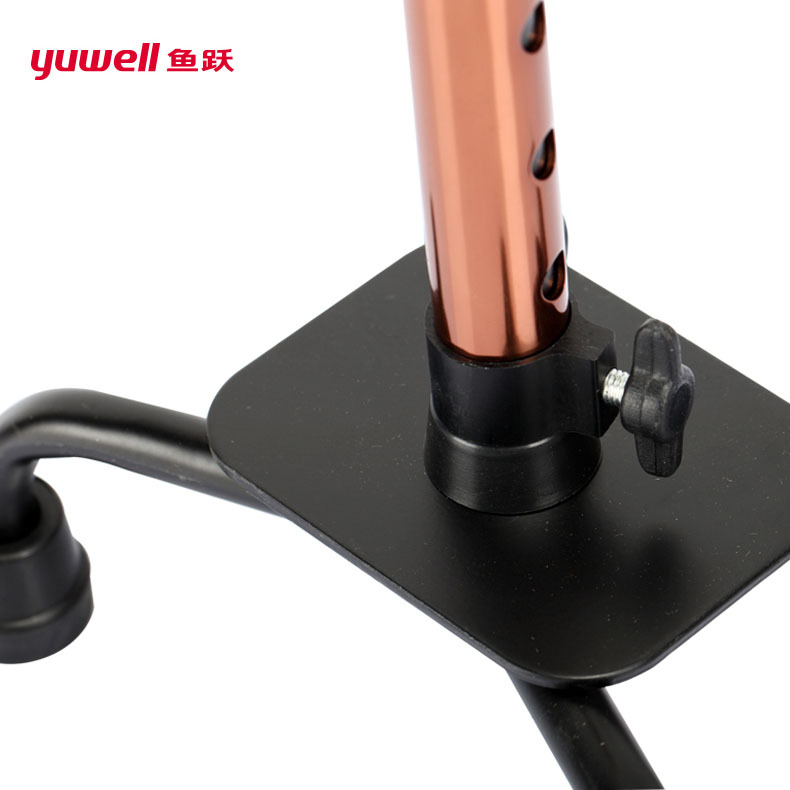Yuyue patient mobile auxiliary equipment walking stick type light aluminum alloy four-corner non-slip retractable walking stick YU8501 PCs