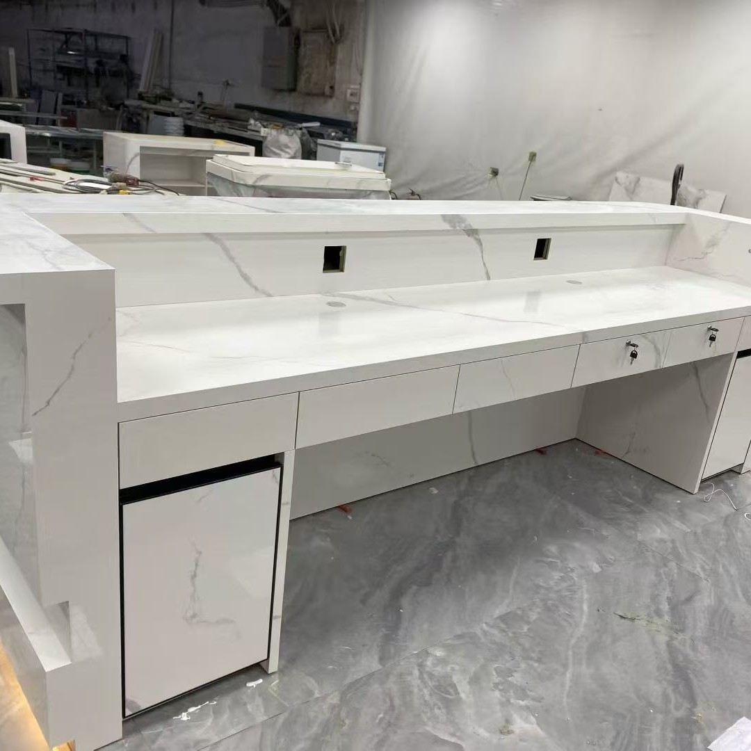 Company Front Desk Slate Reception Desk Sales Department Hotel Lobby Property Office Bar Table Beauty Salon Cashier Table